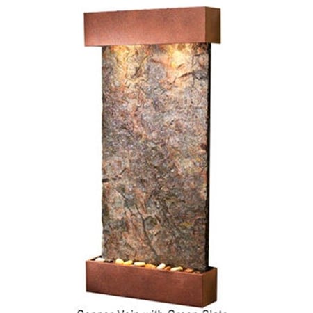 Adagio Adagio WCS5002 Whispering Creek - Green Natural Slate Wall Fountain WCS5002